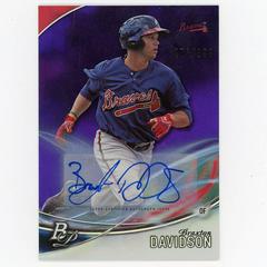Braxton Davidson [Purple] Baseball Cards 2016 Bowman Platinum Top Prospects Autograph Prices