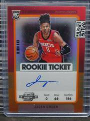 Jalen Green [Variation Autograph Orange] Basketball Cards 2021 Panini Contenders Optic Prices