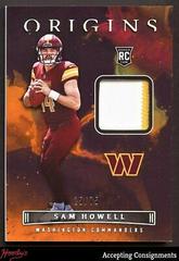 Sam Howell [Orange] #ROP-SHO Football Cards 2022 Panini Origins Rookie Patches Prices
