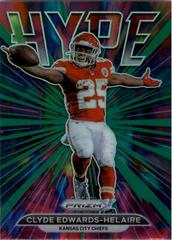 Clyde Edwards Helaire [Green Prizm] #H-13 Football Cards 2021 Panini Prizm Hype Prices