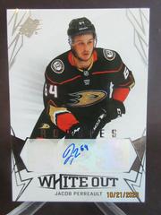 Jacob Perreault #WOR-JP Hockey Cards 2022 SPx White Out Rookie Autographs Prices