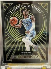 Ja Morant [Yellow] #8 Basketball Cards 2021 Panini Obsidian Tunnel Vision Prices