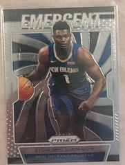 Zion Williamson [Silver Prizm] #7 Basketball Cards 2019 Panini Prizm Emergent Prices