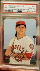 Mike Trout [Red Border] #129 Baseball Cards 2016 Topps Archives Prices