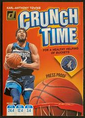 Karl Anthony Towns [Press Proof] Basketball Cards 2019 Panini Donruss Crunch Time Prices