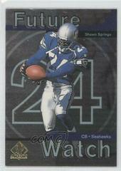 Shawn Springs Football Cards 1997 SP Authentic Prices
