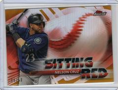 Nelson Cruz [Gold Refractor] #SR-NC Baseball Cards 2018 Topps Finest Sitting Red Prices