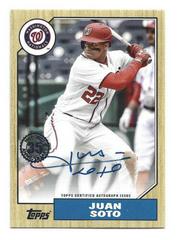 Juan Soto #87BA-JS Baseball Cards 2022 Topps 1987 Autographs Prices