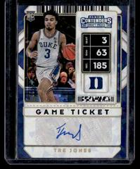 Tre Jones [Cracked Ice Autograph] #92 Basketball Cards 2020 Panini Contenders Draft Picks Prices