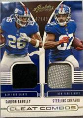 Saquon Barkley, Sterling Shepard #11 Football Cards 2019 Panini Absolute Cleat Combos Prices