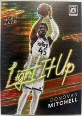 Donovan Mitchell [Gold Pulsar] #14 Basketball Cards 2021 Panini Donruss Optic Light It Up Prices