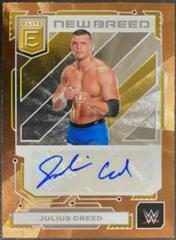 Julius Creed [Gold] #32 Wrestling Cards 2023 Donruss Elite WWE New Breed Autograph Prices