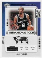 Tony Parker #2 Basketball Cards 2021 Panini Contenders International Ticket Prices
