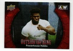 Powerhouse Hobbs [Red] Wrestling Cards 2022 Upper Deck AEW Outside the Ring Prices