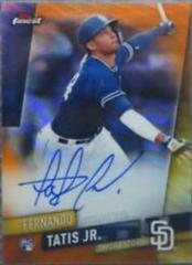 Fernando Tatis Jr. [Orange Wave Refractor] #FA-FTJ Baseball Cards 2019 Topps Finest Autographs Prices
