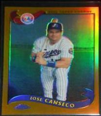 Jose Canseco #435 Baseball Cards 2002 Topps Chrome Prices