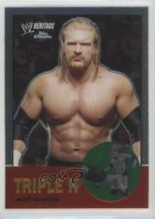 Triple H #27 Wrestling Cards 2007 Topps Heritage II Chrome WWE Prices