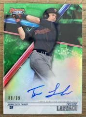 Trevor Larnach [Green] Baseball Cards 2018 Bowman's Best of 2018 Autographs Prices