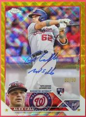 Alex Call [Gold Wave] Baseball Cards 2023 Topps Chrome Rookie Autographs Prices