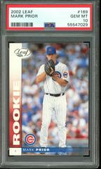 Mark Prior #169 Baseball Cards 2002 Leaf Prices