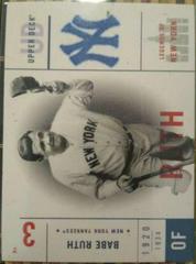 Babe Ruth #94 Baseball Cards 2001 Upper Deck Legends of NY Prices
