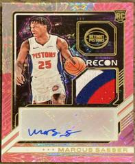 Marcus Sasser [Pink FOTL] #9 Basketball Cards 2023 Panini Recon Rookie Jersey Autograph Prices