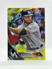 Giancarlo Stanton [Gold] #269 Baseball Cards 2016 Topps Chrome Sapphire Prices