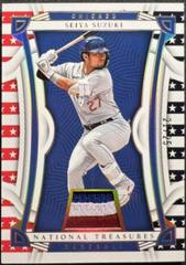 Seiya Suzuki [Gold] #15 Baseball Cards 2023 Panini National Treasures Red White and Blue Prices