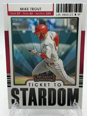 Mike Trout #TTS-MT Baseball Cards 2021 Panini Contenders Ticket to Stardom Prices