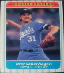 Bret Saberhagen Baseball Cards 1986 Fleer League Leaders Prices