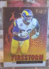Aaron Donald [Gold] #FS-16 Football Cards 2021 Panini Select Firestorm Prices
