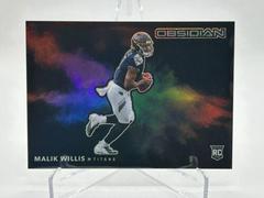 Malik Willis #CCB-MWI Football Cards 2022 Panini Obsidian Color Blast Black Prices