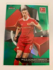 Nico Schlotterbeck [Green Refractor] #11 Soccer Cards 2020 Topps Finest Bundesliga Prices