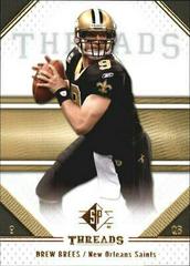 Drew Brees Football Cards 2009 SP Threads Prices