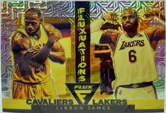 LeBron James [Silver Mojo] #2 Basketball Cards 2022 Panini Flux Fluxuations Prices