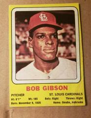 Bob Gibson [Hand Cut] Baseball Cards 1969 Transogram Prices