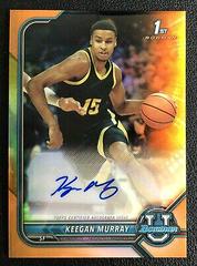 Keegan Murray [Orange Refractor] Basketball Cards 2021 Bowman University Chrome Autographs Prices