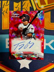 Tommy Troy [Red Refractor] #SSA-TT Baseball Cards 2023 Bowman Draft Chrome Sapphire Selections Autograph Prices