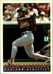 Rickey Henderson #62 Baseball Cards 1995 Bazooka Prices