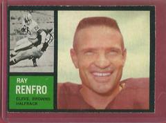 Ray Renfro #27 Football Cards 1962 Topps Prices