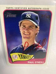 Paul O'Neill [Red Ink] #PO Baseball Cards 2014 Topps Heritage Real One Autographs Prices