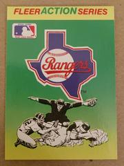 Texas Rangers Baseball Cards 1990 Fleer Action Series Stickers Prices