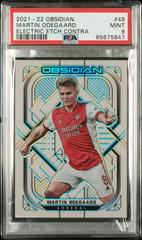 Martin Odegaard [Electric Etch Contra] Soccer Cards 2021 Panini Obsidian Prices