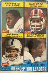 Bostic, Kelso, Prior, Wlbrn. [InterceptionLeaders] Football Cards 1988 Topps Prices