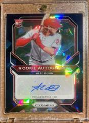 Alec Bohm [Navy Blue Ice Prizm] #RA-AB Baseball Cards 2021 Panini Prizm Rookie Autographs Prices