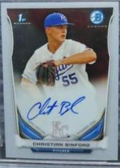 Christian Binford [Chrome] #CB Baseball Cards 2014 Bowman Prospect Autograph Prices