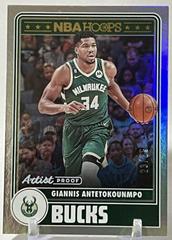 Giannis Antetokounmpo [Artist Proof] #285 Basketball Cards 2023 Panini Hoops Prices