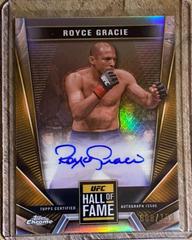 Royce Gracie [Refractor] #HFA-RGR Ufc Cards 2024 Topps Chrome UFC Hall of Fame Autograph Prices
