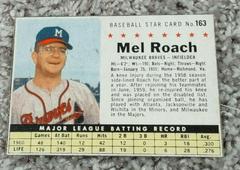 Mel Roach [Hand Cut] #163 Baseball Cards 1961 Post Cereal Prices