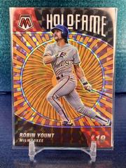 Robin Yount [Orange Fluorescent] Baseball Cards 2022 Panini Mosaic Holofame Prices